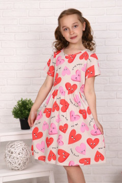 Платье Валентинка короткий рукав