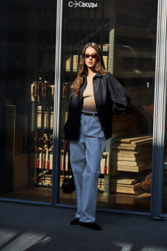 Рубашка джинсовая оверсайз