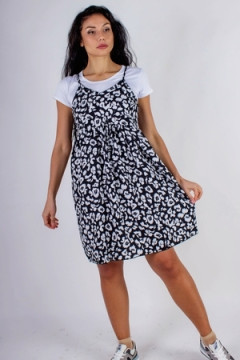 Сарафан с кокеткой+Футболка арт. 8686