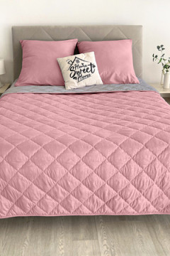 КПБ с одеялом New Style КМ-019 серый-брусника