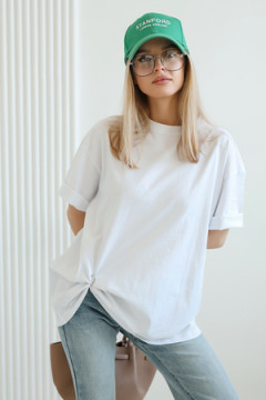 14517 Футболка женская оверсайз 180гр