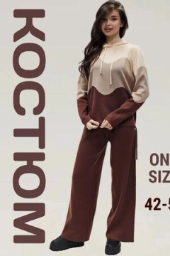 Костюм с брюками Вязаный Волна