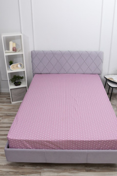 Простыня на резинке поплин Сара-компаньон