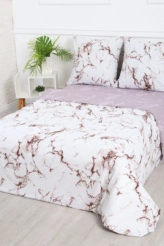 КПБ Мрамор поплин, наволочки 70х70см