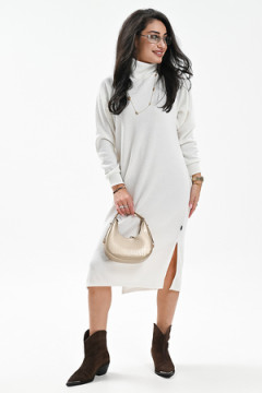 Платье теплое в рубчик