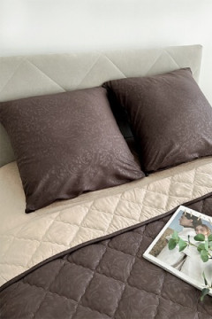 КПБ с одеялом New Style КМ-001 коричневый-бежевый