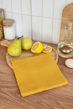 Полотенце вафельн. однотон.  60*45 150г/м2 пакет ТТ