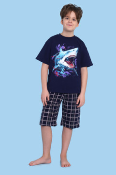 Пижама с шортами арт. ПМ-022-058 Акула