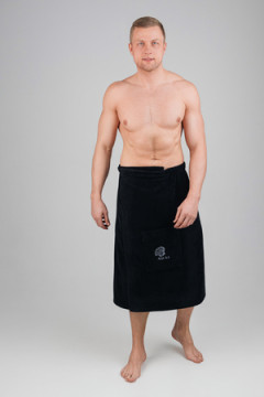 Накидка для бани велюровая