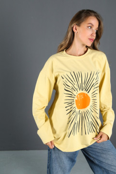 Лонгслив с принтом ЛГ-01