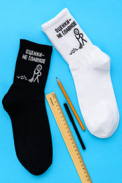 Носки стандарт Оценки не главное (набор 2 пары)