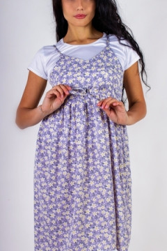 Сарафан с кокеткой+Футболка арт. 8686