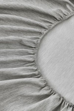 Простыня на резинке Страйп Меланж с высотой борта 25 см