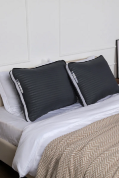 Подушка 50х70 для сна с 3D сеткой со съёмным чехлом PMA, сатин, полиэфирное волокно