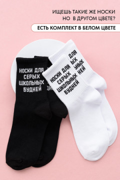 Носки стандарт Школьные будни (набор 2 пары)