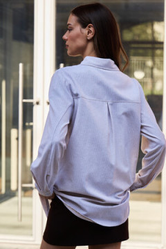 Рубашка оверсайз в полоску хлопковая