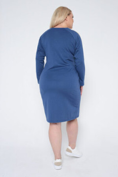 Платье трикотажное с молнией