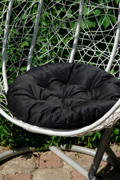 Подушка декоративная круглая на кресло 60 см, Грета(20%хл, 80%п/э), файбер, пакет с пл ручкой, ВО