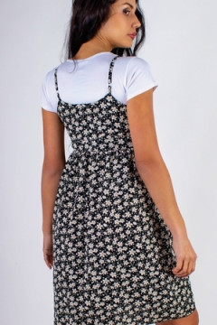 Сарафан с кокеткой+Футболка арт. 8686