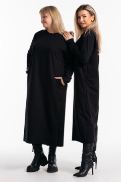 Платье футер-длинное