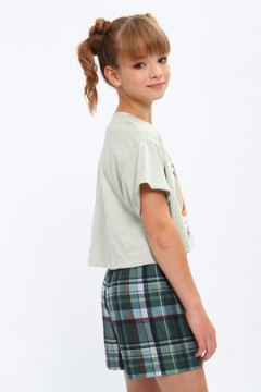 Пижама с шортами ПД-019-073 Кот Новый год