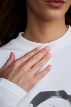 Лонгслив оверсайз с принтом