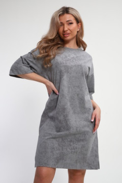 Платье туника варенка с принтом Сердце ТП-02