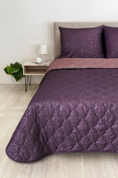 КПБ с одеялом New Style КМ-025 баклажан-бордо