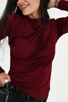 Лонгслив с драпировкой