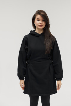 Туника теплая с капюшоном и хлястикамии