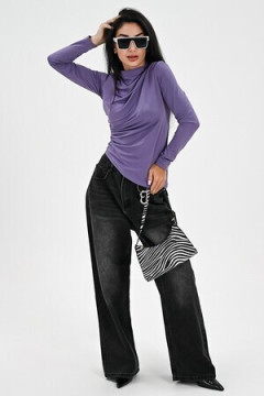 Лонгслив с драпировкой