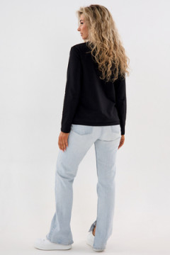 Лонгслив с отделкой