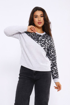 Свитшот 2025-1 леопард через плечо