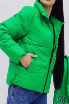 Куртка весна осень +дутый шарф-косынка 8193