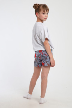 Пижама с шортами ПД-019-073 Кот Новый год