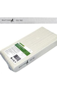 Пилка для ногтей (овал) Beauty Shine 100/180 грит (50 ШТ)