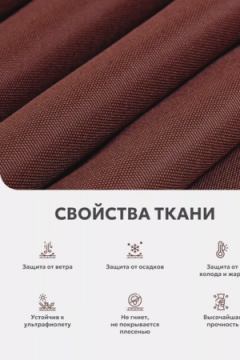 Шторы уличные для веранды/беседки на липучках SHO 145х200 Bio-Line, оксфорд