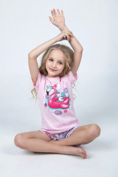 Пижама с шортами Happy Фламинго