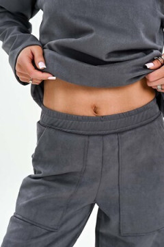 Брюки из мягкой эко замши