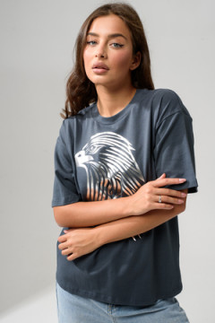 8555 Футболка оверсайз женская