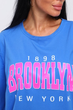 Футболка с надписью Brooklyn, плотность 190гр., Арт. 803