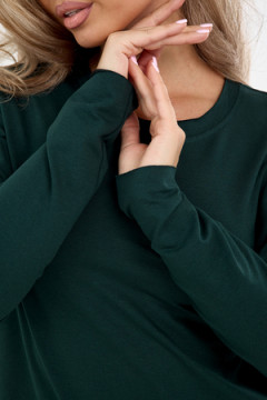 Платье футер-длинное