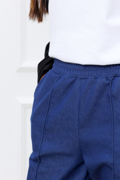 Брюки 344 джинсовые с карманами