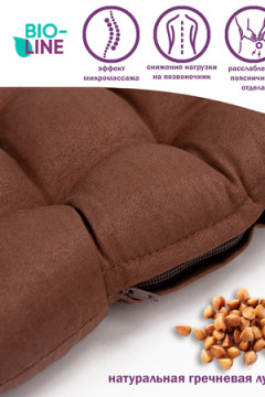 Подушка для мебели Bio-Line с гречневой лузгой PSG25