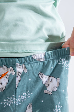 Пижама с шортами Кролик-морковка арт. ПД-009-055