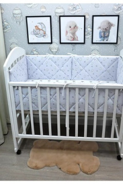 Бортик в кроватку для новорожденных стеганые