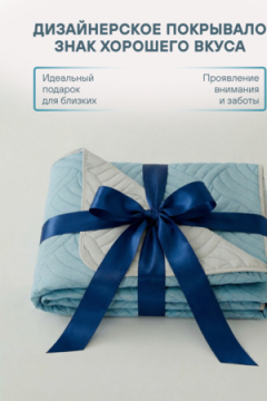 Покрывало стеганное двухсторонние микрофибра катионик LAGOON