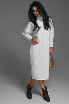 Платье теплое в рубчик