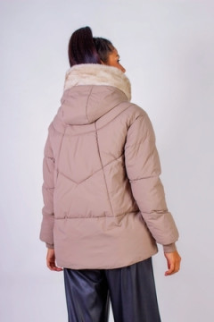 Куртка с капюшоном Меховая отделка арт. 631