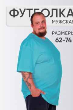 Футболка однотонная